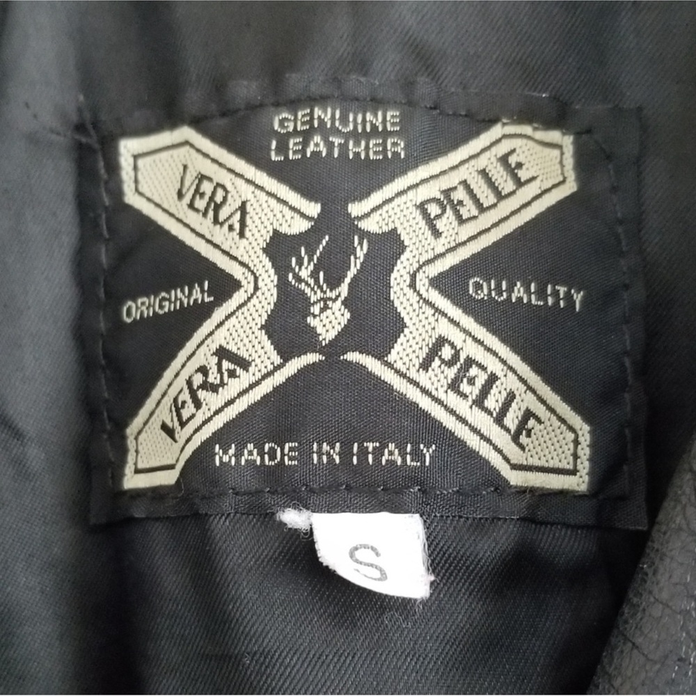 Vera Pelle Black Leather Jacket - Picture 7 of 7
